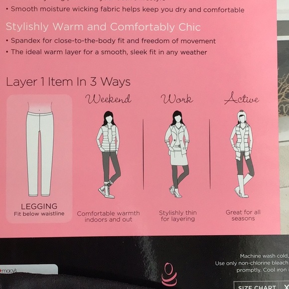 SOLD - Cuddl Duds - MicroWear black leggings - NWT - Small - Picture 5 of 10